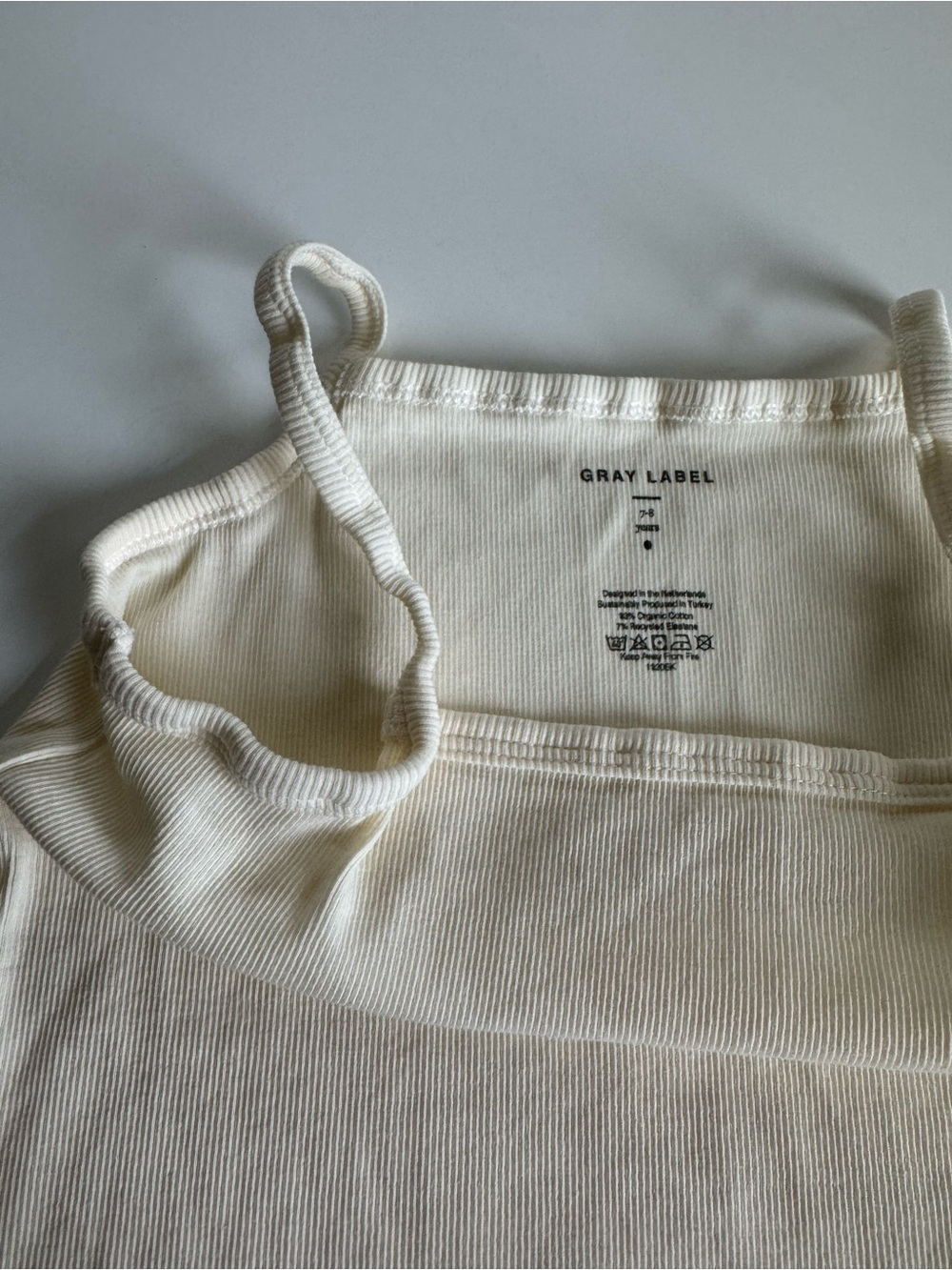 Gray Label 🌚 Girls' Ribbed Tank - Picture 2 of 5